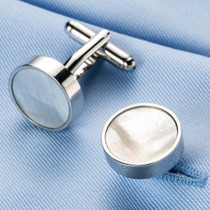 Round Sea Shell Cufflinks