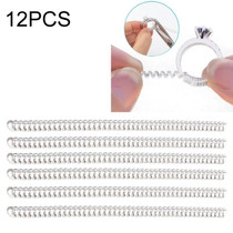 12 PCS 3mm 10cm Ring Size Tightener Reducer Resizing Tools Ring Spiral Adjuster for Female