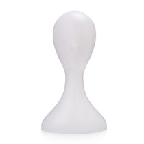 Female Plastic Mannequin Manikin Head Model Foam Wig Hair Glasses Display Stand White