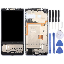 OEM LCD Screen for BlackBerry Keyone Digitizer Full Assembly with Frame(Silver)