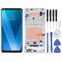 LCD Screen and Digitizer Full Assembly with Frame for LG V30(Silver)