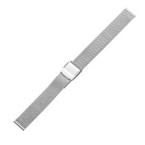 CAGARNY Simple Fashion Watches Band Metal Watch Band, Width: 14mm(Silver)