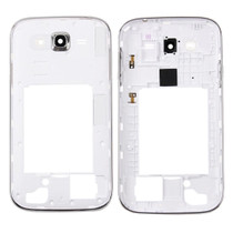 For Galaxy Grand Neo Plus / i9060i Single Card Version Middle Frame Bezel / Back Plate Housing Camera Lens Panel (White)