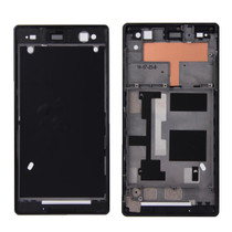 Front Housing  with Adhesive for Sony Xperia C3(Black)