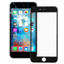 Front Screen Outer Glass Lens with Front LCD Screen Bezel Frame for iPhone 6s Plus(Black)