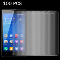 100 PCS for Huawei Honor 3X / G750 0.26mm 9H Surface Hardness 2.5D Explosion-proof Tempered Glass Screen Film