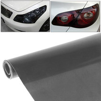 Protective Decoration Bright Surface Car Light Membrane /Lamp Sticker, Size: 195cm x 30cm (Grey Black)