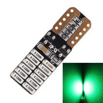 2 PCS T10 4.8W 720LM Green Light 24 SMD 4014 LED Error-Free Canbus Car Clearance Lights Lamp, DC 12V