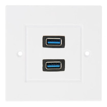 Dual USB 3.0 Female Plugs Home Wall Charger Plate Wall Plate Panel