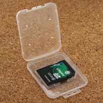 100Pcs Transparent Plastic Storage Card Box for Secure Digital Memory Card / SD Card