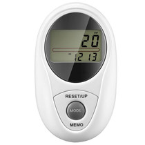 3D All Dimensional Waterproof Multifunction Digital Electronic Pedometer Step Counter(White)