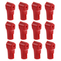 12 PCS Red ABS Display Hook / Security Lock Hook