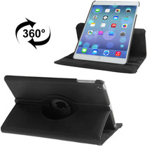 Litchi Texture 360 Degrees Rotation Leather Tablet Case with Holder for iPad Air / Air 2 / iPad 9.7 2017 / iPad 9.7 2018(Black)