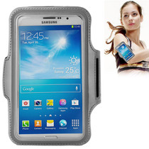 PU Sports Armband Case with Earphone Hole for Galaxy Mega 6.3 / i9200, Below 6.3 inch Phones(Grey)