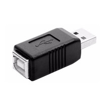 USB 2.0 AM to BF Printer Adapter Converter(Black)