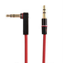 1.2m Aux Audio Cable 3.5mm Elbow Male to Straight  Male, Compatible with Phones, Tablets, Headphones, MP3 Player, Car/Home Stereo & More(Red)