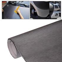 Protective Decoration Car 3D Carbon Fiber PVC Sticker, Size: 152cm(L) x 50cm(W), Grey(Grey)