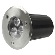 3W Buried Light, Waterproof 3 LED Light, AC 85-220V(Red Light)