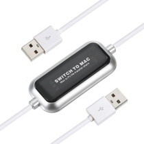 Switch-To-MAC USB 2.0 Transfer Kit Data Link Cable, MAC to PC / PC to PC / MAC to MAC File Transfer Share, Length: 165cm