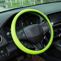 Silicone Rubber Car Steering Wheel Cover, Outside Diameter: 36cm(Green)