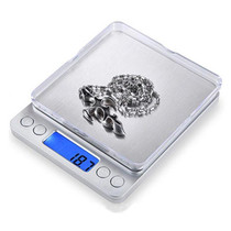 2000g x 0.1g Digital Electronic Balance Weight Scale(Silver)