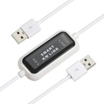 High Speed USB 2.0 Smart KM Link Cable, PC to PC Keyboard & Mouse Share, Plug and Play, Length: 165cm