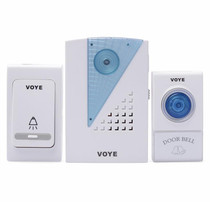 VOYE V001AB Wireless Doorbell with 2 Remote Control(White)