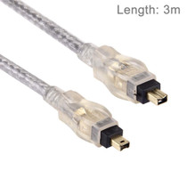 Gold Plated Firewire IEEE 1394 4Pin Male to 4Pin Male Cable, Length: 3m