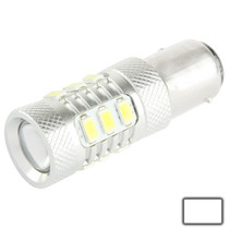 1157 11W White LED Brake Light for Vehicles, DC 12-30V, 12 LED SMD 5630 Light + 5W 1 LED CREE Light