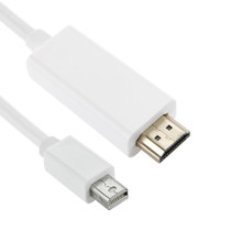 Mini DisplayPort to HDMI Male Cable, Length: 1.5m(White)