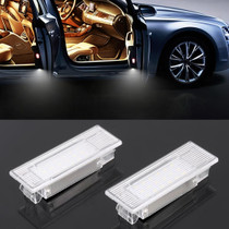 2 PCS LED Car DC 12V 1.5W 6000K 100LM Door Lights 18LEDs SMD-3014 Lamps for BMW F10(White Light)