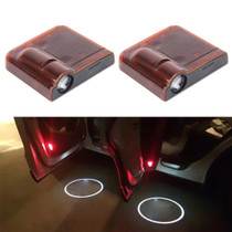 2 PCS LED Ghost Shadow Light, Car Door LED Laser Welcome Decorative Light, Display Logo for Volkswagen Car Brand(Red)