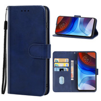 Leather Phone Case For Lenovo K13 Note & K13 Pro / Motorola Moto G30 & G20 & G10 4G(Blue)