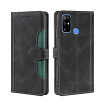 For Doogee X96 Pro Skin Feel Straw Hat Magnetic Buckle Leather Phone Case(Black)