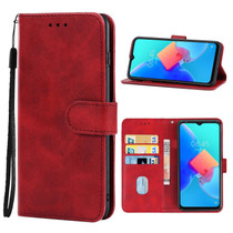 Leather Phone Case For Tecno Spark 8C(Red)
