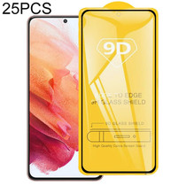 For Samsung Galaxy S21 5G 25pcs Full Glue Screen Tempered Glass Film