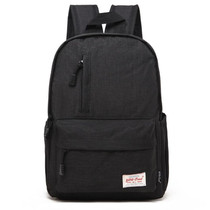 Universal Multi-Function Canvas Laptop Computer Shoulders Bag Leisurely Backpack Students Bag, Big Size: 42x29x13cm, For 15.6 inch and Below Macbook, Samsung, Lenovo, Sony, DELL Alienware, CHUWI, ASUS, HP(Black)