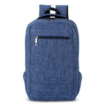 Universal Multi-Function Canvas Cloth Laptop Computer Shoulders Bag Business Backpack Students Bag, Size: 43x28x12cm, For 15.6 inch and Below Macbook, Samsung, Lenovo, Sony, DELL Alienware, CHUWI, ASUS, HP(Blue)