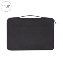 11.6 inch Fashion Casual Polyester + Nylon Laptop Handbag Briefcase Notebook Cover Case, For Macbook, Samsung, Lenovo, Xiaomi, Sony, DELL, CHUWI, ASUS, HP(Black)