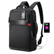 Bopai 751-003151 Large Capacity Anti-theft Waterproof Backpack Laptop Tablet Bag for 15.6 inch and Below, External  USB Charging Port(Black)