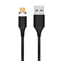 M11 5A USB to Micro USB Nylon Braided Magnetic Data Cable, Cable Length: 2m (Black)