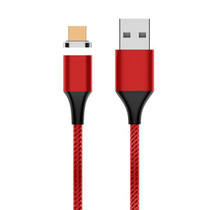 M11 5A USB to Micro USB Nylon Braided Magnetic Data Cable, Cable Length: 2m (Red)