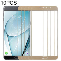 For Samsung Galaxy A9 (2016) / A900 10pcs Front Screen Outer Glass Lens (Gold)