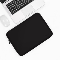 Baona BN-Q001 PU Leather Laptop Bag, Colour: Midnight Black, Size: 15/15.6 inch
