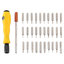 32-in-1 CRV Steel Mobile Phone Disassembly Repair Tool Multi-function Combination Screwdriver Set(Yellow)