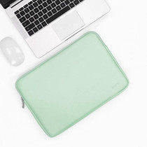 Baona BN-Q001 PU Leather Laptop Bag, Colour: Mint Green, Size: 15/15.6 inch