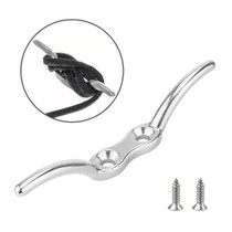 316 Stainless Steel Marine Flagpole Hook with Screw, Style:6 inch