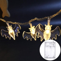 3m Bat Design Halloween Series LED String Light, 20 LEDs 3 x AA Batteries Box Operated Party Props Fairy Decoration Night Lamp