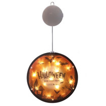 2 PCS Halloween Star String Light Show Window Horror Decoration LED Battery Powered Hanging Lamp(Bat)
