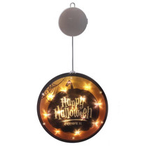 2 PCS Halloween Star String Light Show Window Horror Decoration LED Battery Powered Hanging Lamp(Happy Halloween)